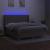 Pat cu arcuri, saltea și LED, gri taupe, 160x200 cm, textil GartenMobel Dekor