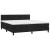 Pat box spring cu saltea, negru, 160x200 cm, catifea GartenMobel Dekor