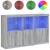 Servantă cu lumini LED, gri sonoma, 162x37x100 cm GartenMobel Dekor