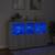 Servantă cu lumini LED, gri sonoma, 162x37x100 cm GartenMobel Dekor