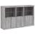 Servantă cu lumini LED, gri sonoma, 162x37x100 cm GartenMobel Dekor