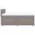 Pat box spring cu saltea, gri taupe, 160x200 cm material textil GartenMobel Dekor