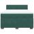 Pat box spring cu saltea, verde închis, 140x190 cm, catifea GartenMobel Dekor