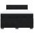 Pat box spring cu saltea, negru, 160x200 cm, catifea GartenMobel Dekor
