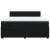 Pat box spring cu saltea, negru, 180x200 cm, catifea GartenMobel Dekor