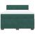 Pat box spring cu saltea, verde închis, 140x190 cm, catifea GartenMobel Dekor
