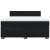 Pat box spring cu saltea, negru, 180x200 cm, catifea GartenMobel Dekor