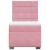 Pat box spring cu saltea, roz, 90x200 cm, catifea GartenMobel Dekor