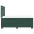 Pat box spring cu saltea, verde închis, 140x190 cm, catifea GartenMobel Dekor