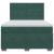 Pat box spring cu saltea, verde închis, 140x200 cm, catifea GartenMobel Dekor