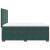 Pat box spring cu saltea, verde închis, 140x200 cm, catifea GartenMobel Dekor