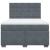 Pat box spring cu saltea, gri închis, 160x200 cm, catifea GartenMobel Dekor