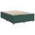 Pat box spring cu saltea, verde închis, 140x190 cm, catifea GartenMobel Dekor
