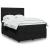 Pat box spring cu saltea, negru, 160x200 cm, catifea GartenMobel Dekor