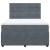 Pat box spring cu saltea, gri închis, 160x200 cm, catifea GartenMobel Dekor