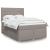 Pat box spring cu saltea, gri taupe, 160x200 cm material textil GartenMobel Dekor