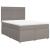 Pat box spring cu saltea, gri taupe, 160x200 cm material textil GartenMobel Dekor