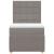 Pat box spring cu saltea, gri taupe, 80x200 cm, textil GartenMobel Dekor