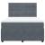 Pat box spring cu saltea, gri închis, 160x200 cm, catifea GartenMobel Dekor