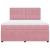 Pat box spring cu saltea, roz, 180x200 cm, catifea GartenMobel Dekor