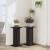 Suporturi de plante, 2 buc., negru, 30x30x60 cm, lemn prelucrat GartenMobel Dekor