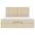 Cadru de pat otoman cu saltea crem 160x200cm stofa GartenMobel Dekor