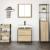 Set mobilier de baie, 2 piese, stejar sonoma, lemn prelucrat GartenMobel Dekor