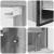 Set mobilier de baie, 2 piese, gri sonoma, lemn prelucrat GartenMobel Dekor
