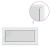 Fereastră de subsol RISOR 120x60 cm Pt&Turn DIN dreapta alb GartenMobel Dekor