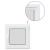 Fereastra de subsol „RISOR” 60x60 cm Pt&Turn DIN Dreapta Alb GartenMobel Dekor