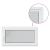 Fereastră de subsol RISOR 110x60 cm Pt&Turn DIN dreapta alb GartenMobel Dekor