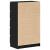 Dulap cu sertar, stejar negru, 60x36x103 cm, lemn prelucrat GartenMobel Dekor