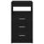 Dulap cu sertare, stejar negru, 40x50x76 cm, lemn prelucrat GartenMobel Dekor