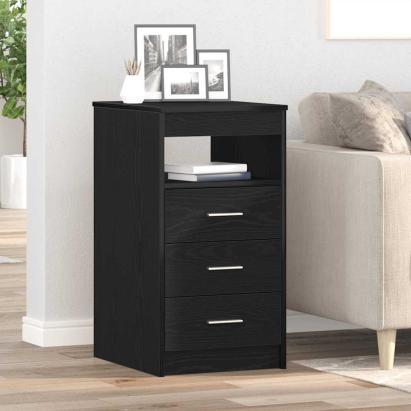 Dulap cu sertare, stejar negru, 40x50x76 cm, lemn prelucrat GartenMobel Dekor