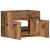 Dulap chiuvetă baie, lemn vechi, 60x38,5x46 cm, lemn prelucrat GartenMobel Dekor