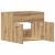 Dulap chiuvetă baie, stejar artizanal, 60x38,5x46 cm, lemn GartenMobel Dekor
