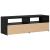Dulap TV cu LED stejar negru 120x35x40 cm lemn prelucrat GartenMobel Dekor