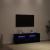 Dulap TV cu LED stejar negru 120x35x40 cm lemn prelucrat GartenMobel Dekor