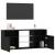 Dulap TV cu LED stejar negru 120x30x50 cm lemn prelucrat GartenMobel Dekor