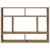 Raft de perete, stejar artizanal, 75x16x55 cm, lemn prelucrat GartenMobel Dekor
