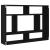 Raft de perete, stejar negru, 75x16x55 cm, lemn prelucrat GartenMobel Dekor
