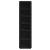 Dulap pantofi, stejar negru, 25x27x102 cm, lemn prelucrat GartenMobel Dekor