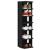 Dulap pantofi, stejar negru, 25x27x102 cm, lemn prelucrat GartenMobel Dekor