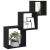 Rafturi cub perete, stejar negru, 68x15x68 cm, lemn prelucrat GartenMobel Dekor