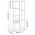 Bibliotecă, stejar negru, 50x25x104 cm, lemn prelucrat GartenMobel Dekor