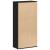 Bibliotecă, stejar negru, 50x25x104 cm, lemn prelucrat GartenMobel Dekor