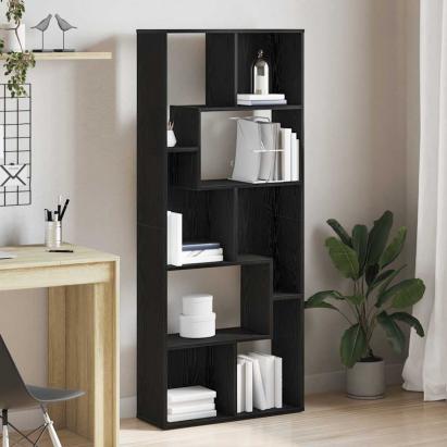 Bibliotecă, stejar negru, 67x24x161 cm, lemn prelucrat GartenMobel Dekor