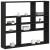 Raft de perete, stejar negru, 90x16x78 cm, lemn prelucrat GartenMobel Dekor