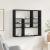 Raft de perete, stejar negru, 90x16x78 cm, lemn prelucrat GartenMobel Dekor
