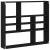 Raft de perete, stejar negru, 90x16x78 cm, lemn prelucrat GartenMobel Dekor